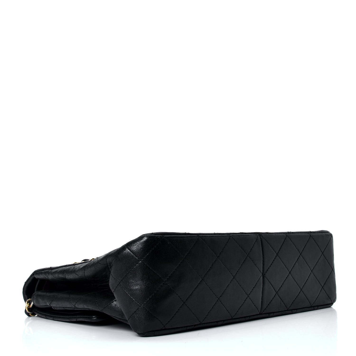 Chanel Lambskin Quilted Medium Double Flap Black 3 of 4