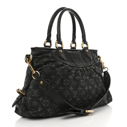 Louis Vuitton Denim Neo Cabby MM Black 3 of 14