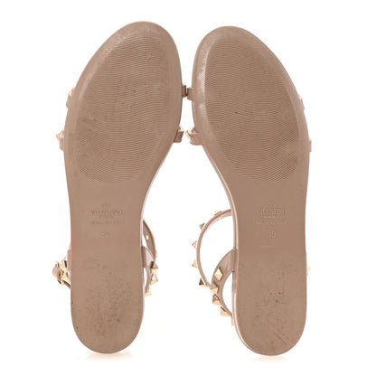 Valentino Garavani PVC Jelly Rockstud Caged Sandals 39 Poudre 6 of 8