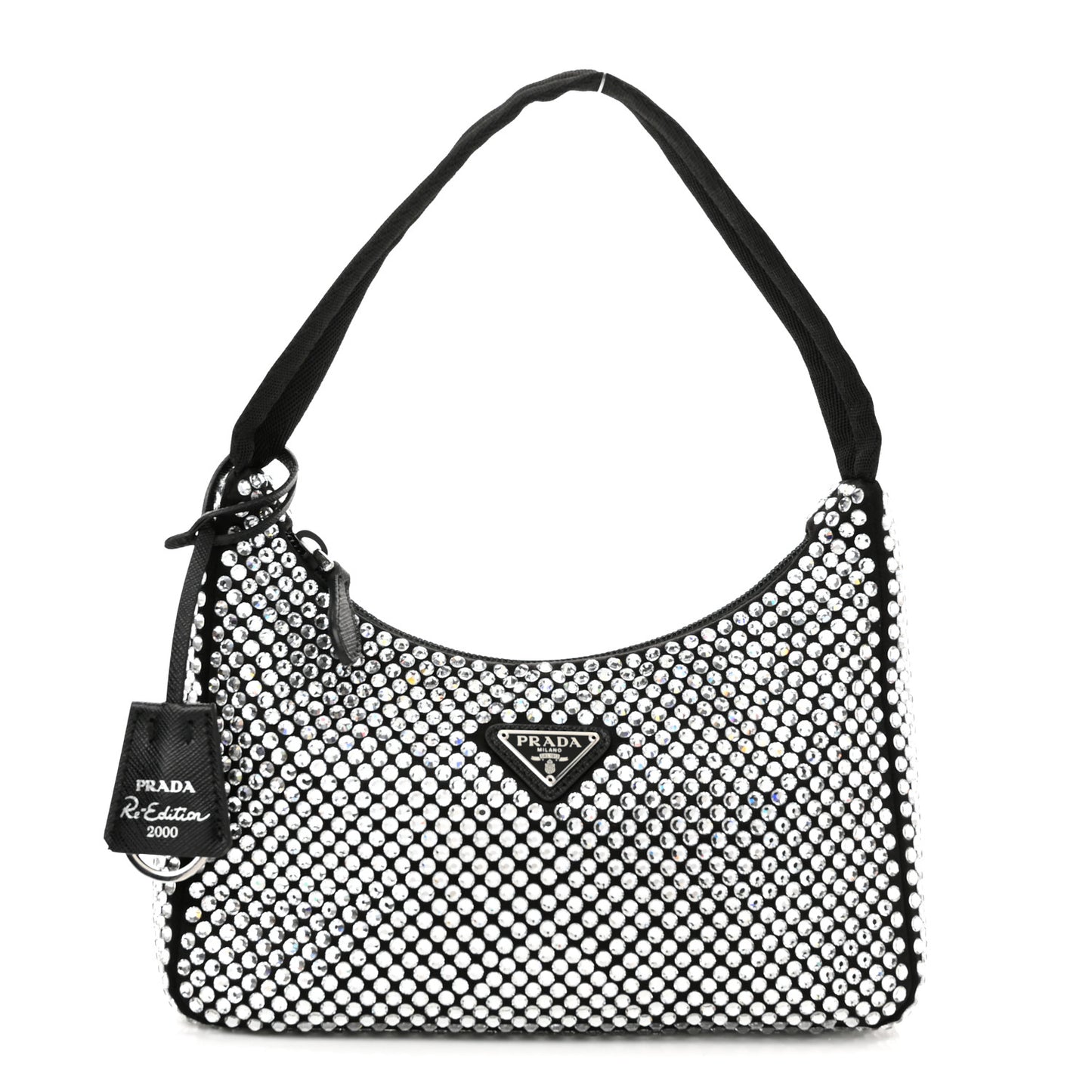 Satin Crystal Mini Re-Edition 2000 Bag Cristal