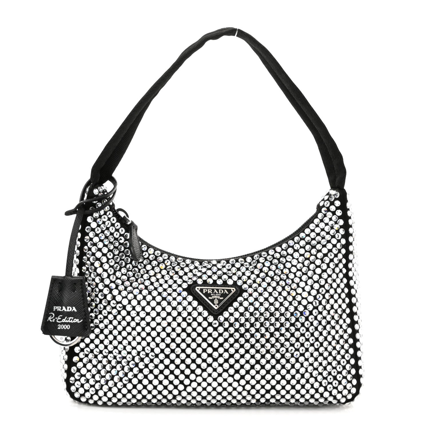 Prada Satin Crystal Mini Re-Edition 2000 Bag Cristal 1 of 11