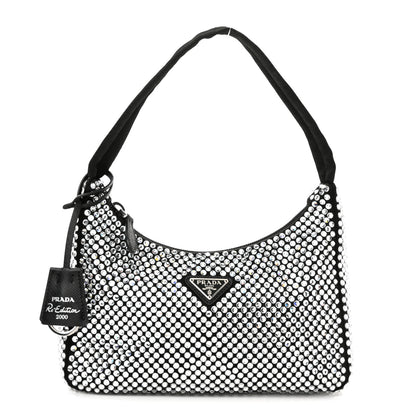 Prada Satin Crystal Mini Re-Edition 2000 Bag Cristal 1 of 11