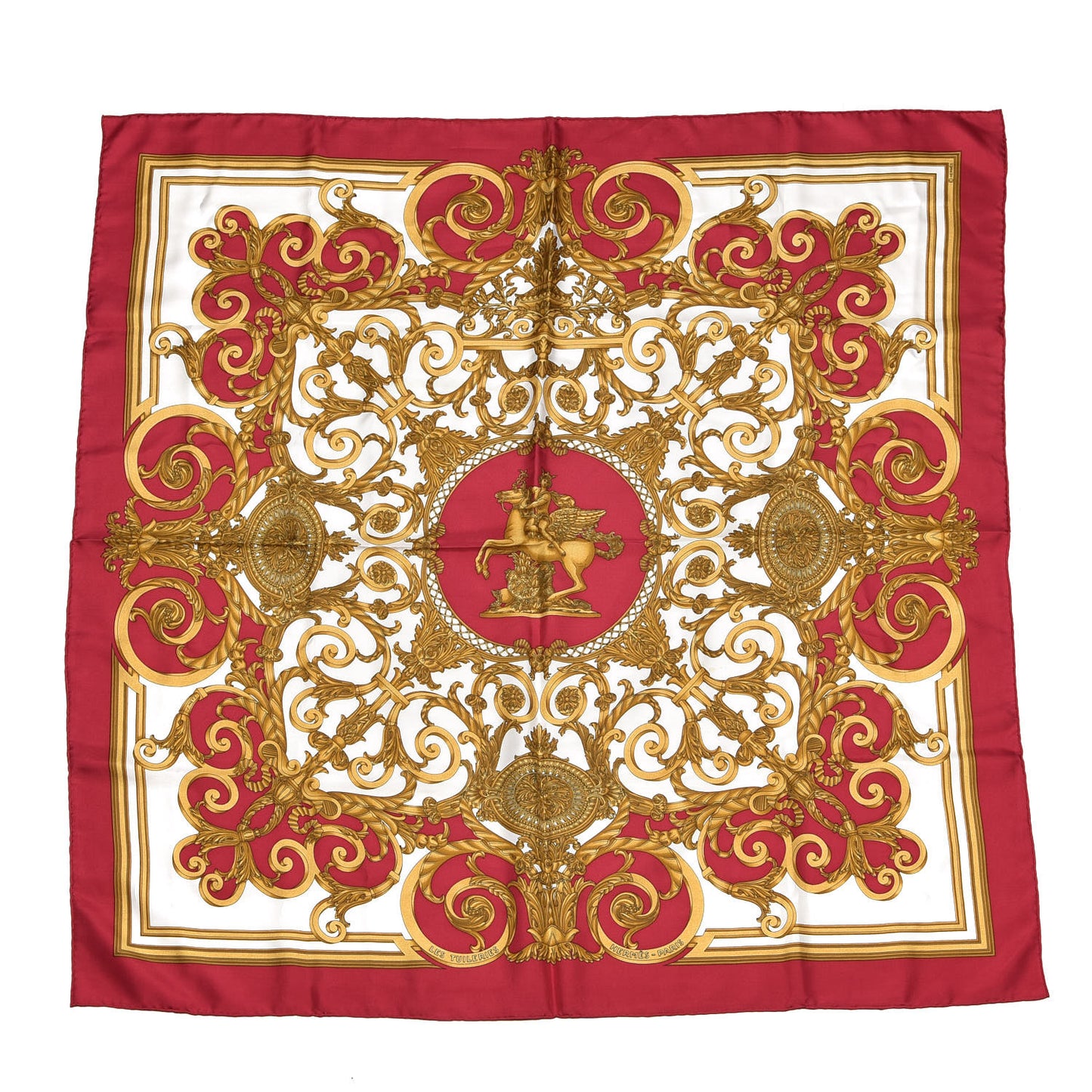 Silk Les Tuileries Scarf 90