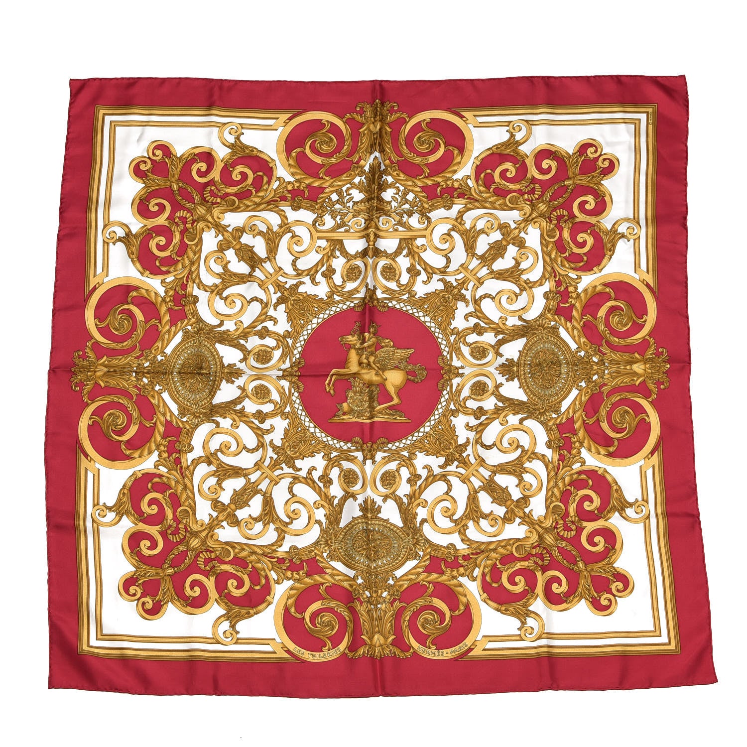 Hermes Silk Les Tuileries Scarf 90 1 of 6