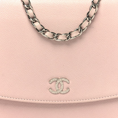 Chanel Caviar Sevruga Wallet on Chain WOC Pink 9 of 12
