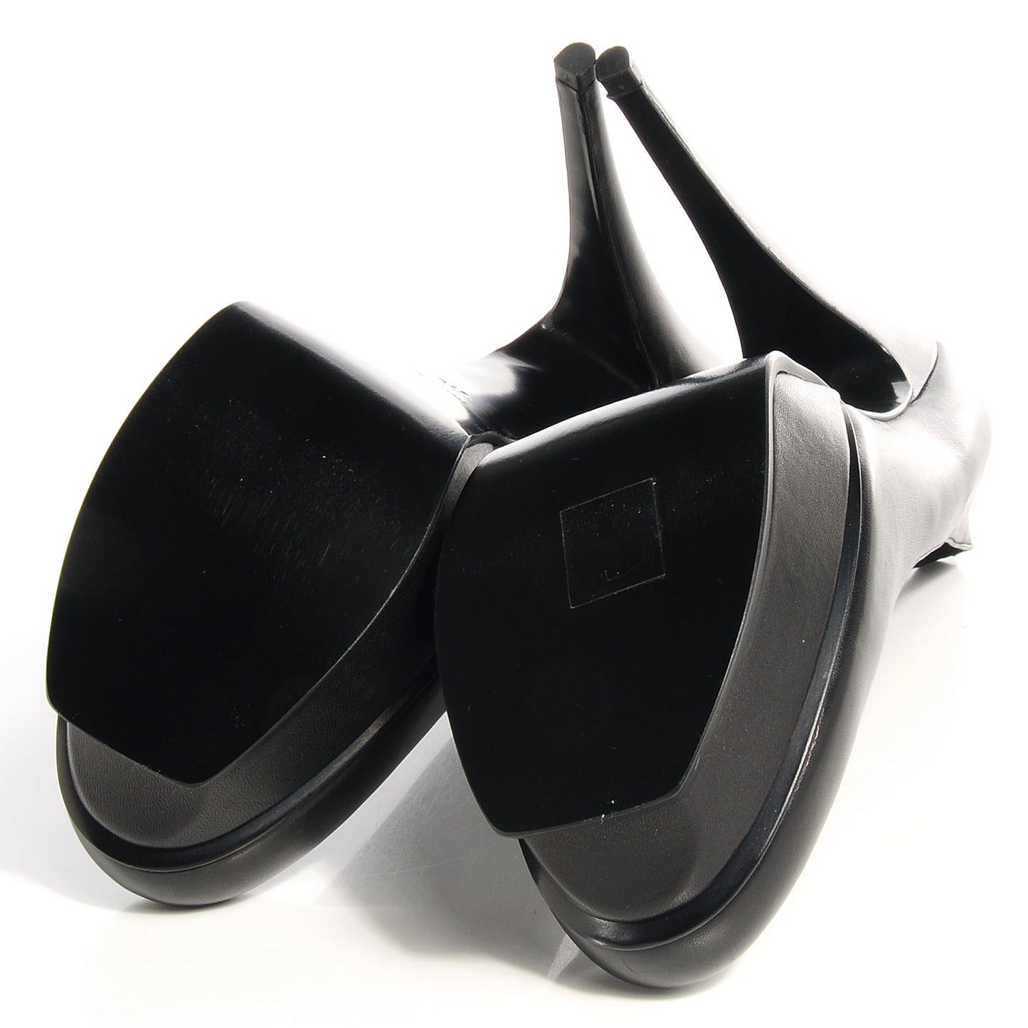 Calfskin Tribute 105 Platform Pumps 41.5 Black