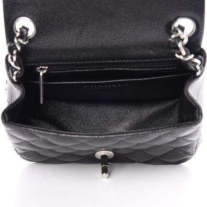 Chanel Caviar Quilted Mini Square Flap Black 7 of 9