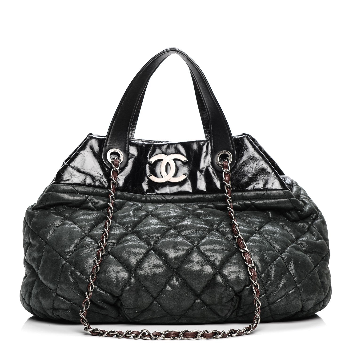 Chanel Iridescent Calfskin Large In the Mix Tote Black 1 of 7