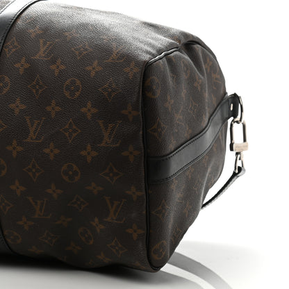Louis Vuitton Monogram Macassar Keepall Bandouliere 45 10 of 14