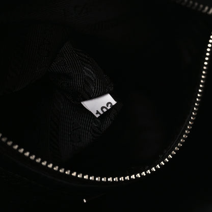 Prada Re-Nylon Nappa Triangle Quilted Padded Double Handled Zip Pocket Tote Black 7 of 9