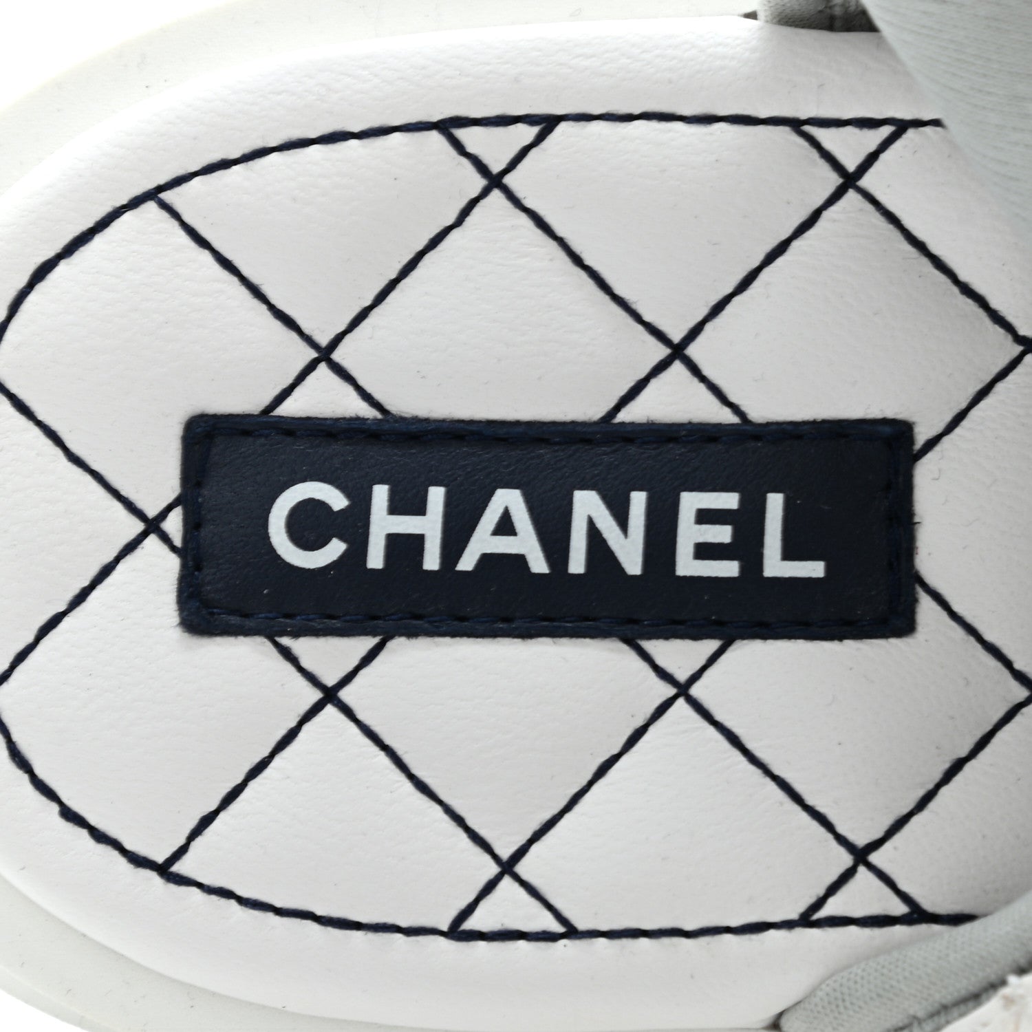 Chanel Goatskin Fabric Gladiator Sandals 40 White Light Grey Navy Blue 7 of 11
