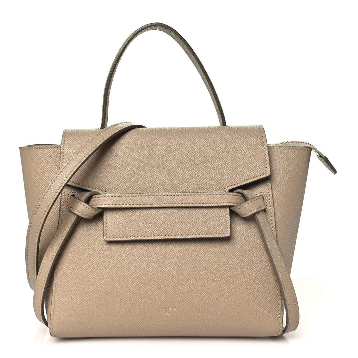Celine Grained Calfskin Nano Belt Bag Light Taupe 1 of 11