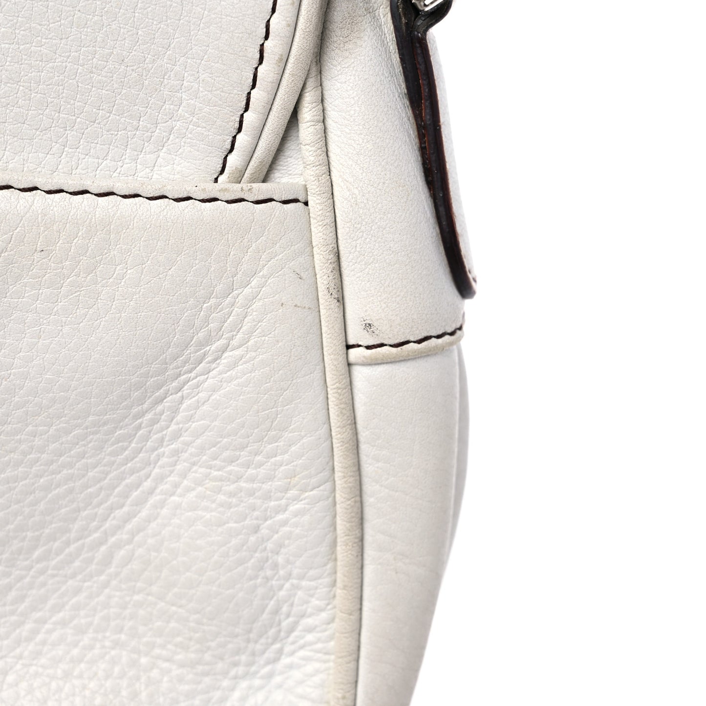 Calfskin Saddle Bag White
