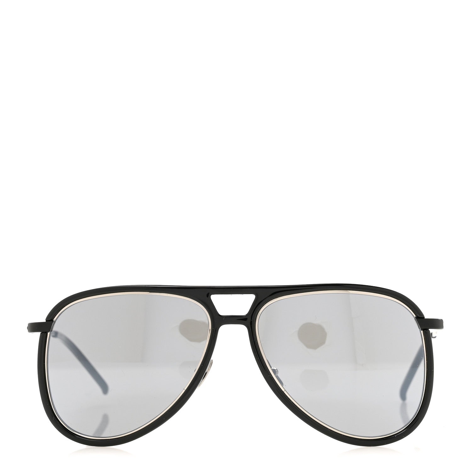 Saint Laurent Metal Aviator Classic 11 Rim Sunglasses Black 2 of 8
