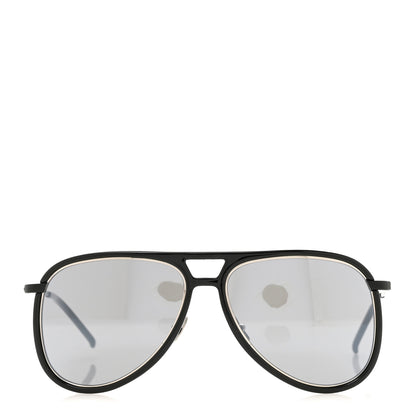 Saint Laurent Metal Aviator Classic 11 Rim Sunglasses Black 2 of 8