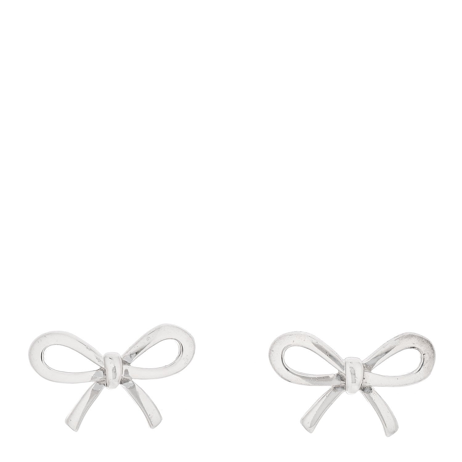 Tiffany Sterling Silver Bow Earrings 1 of 4