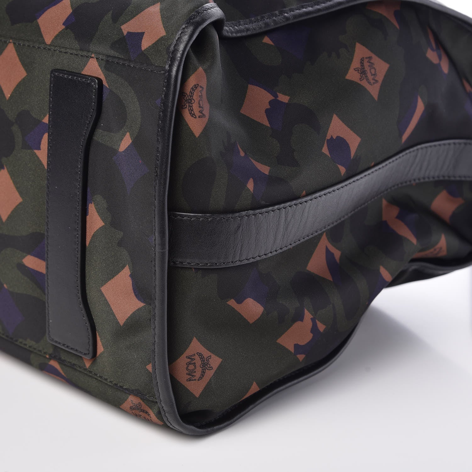 MCM Nylon Camo Dieter Weekender Loden Green 9 of 9
