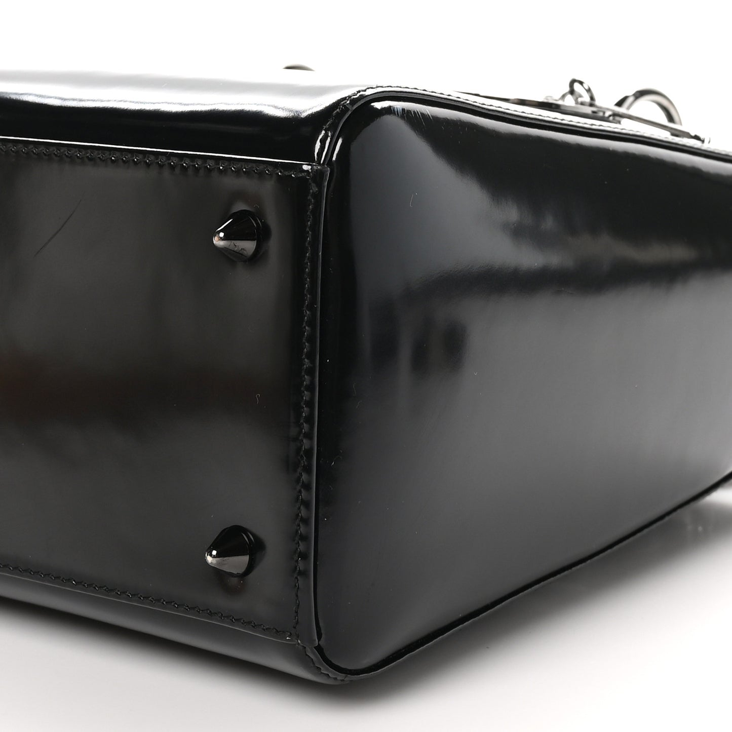 Patent Medium Lady Dior Black