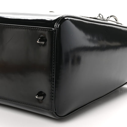 Christian Dior Patent Medium Lady Dior Black 11 of 12