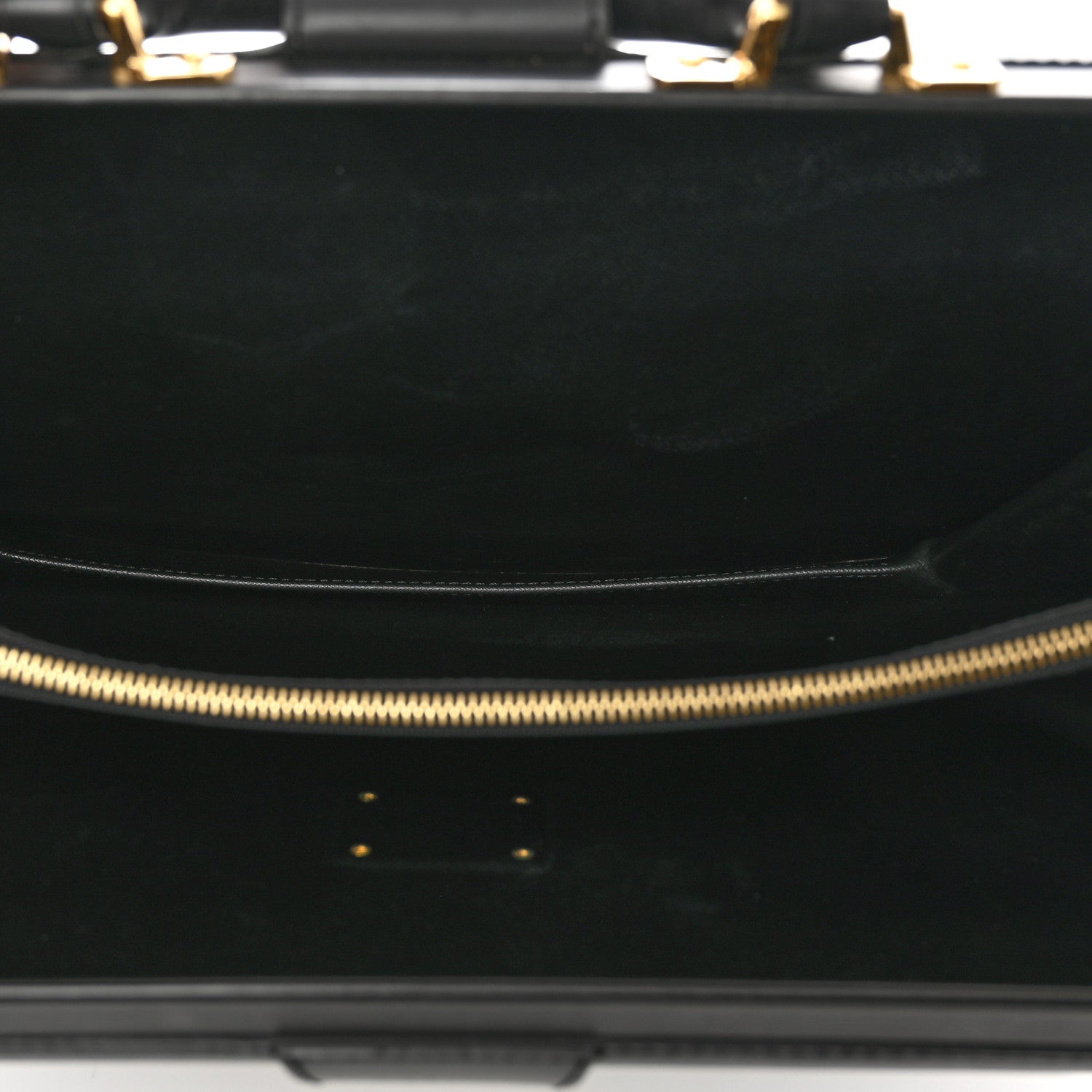 Louis Vuitton Epi Serviette Fermoir Briefcase Black 5 of 8