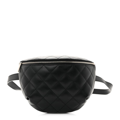 Chanel Calfskin Quilted Waist Belt Bag Black 1 of 12