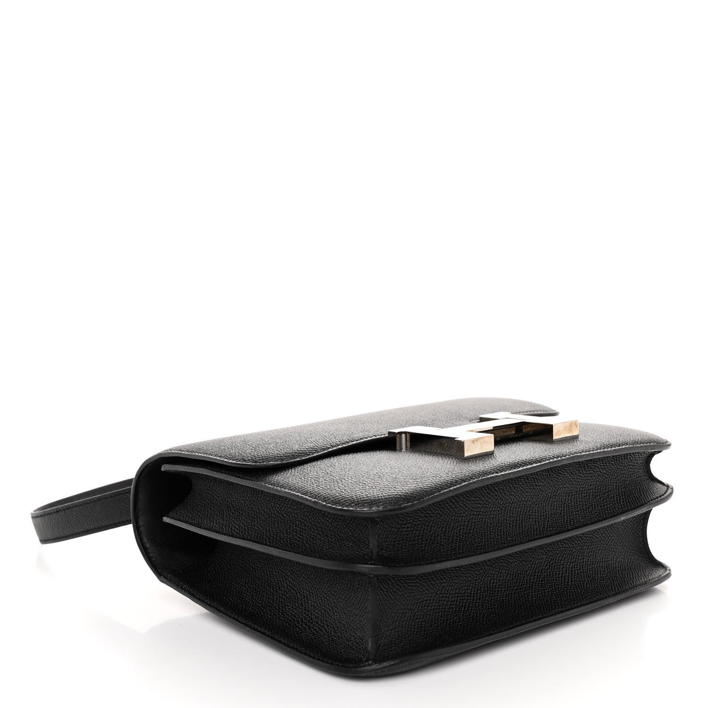 Epsom Enamel Constance 24 Black Bleu Saint Cyr