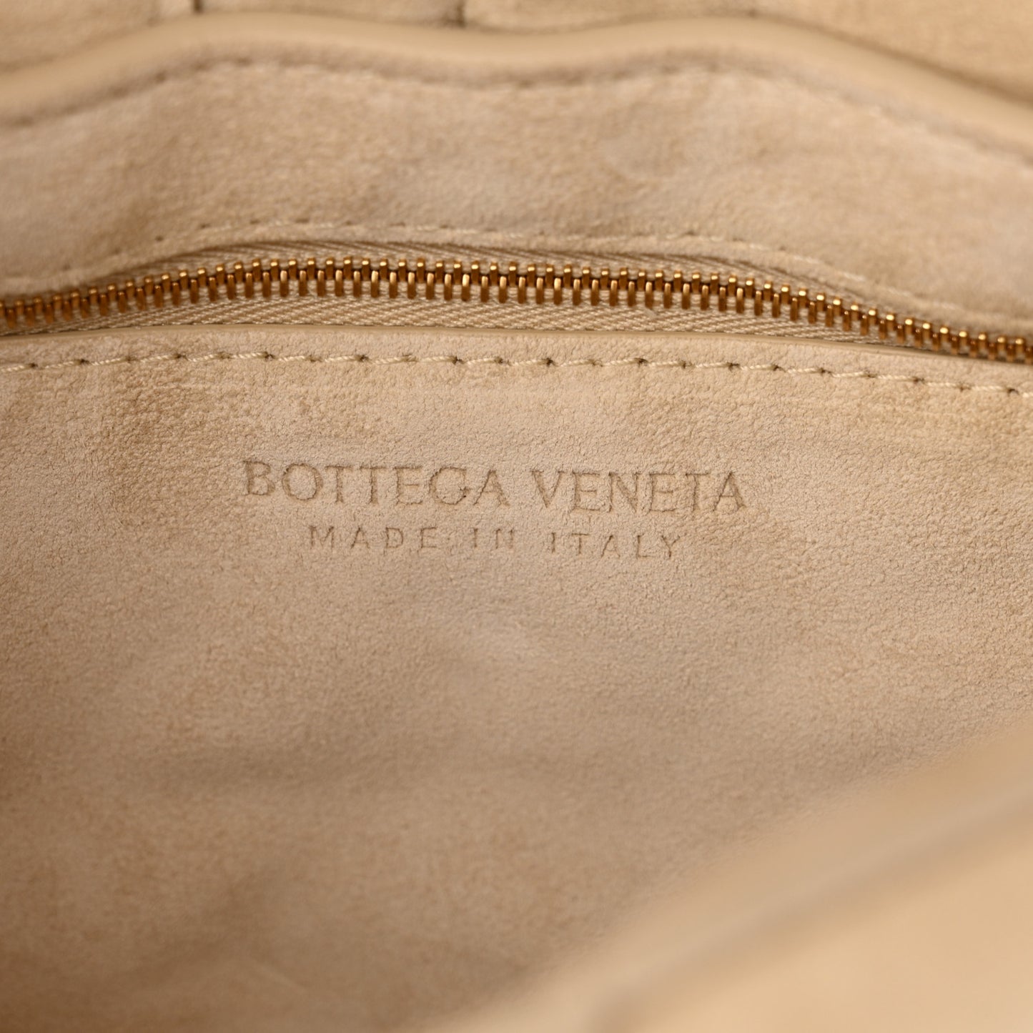 Suede Maxi Intrecciato Padded Chain Cassette Crossbody Bag Sand