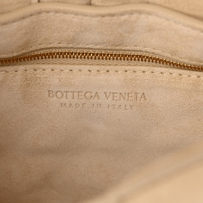 Bottega Veneta Suede Maxi Intrecciato Padded Chain Cassette Crossbody Bag Sand 6 of 16