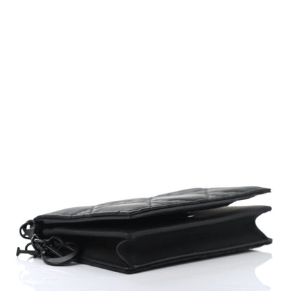 Christian Dior Ultra Matte Calfskin Small Lady Dior Flap Card Holder Black 3 of 4