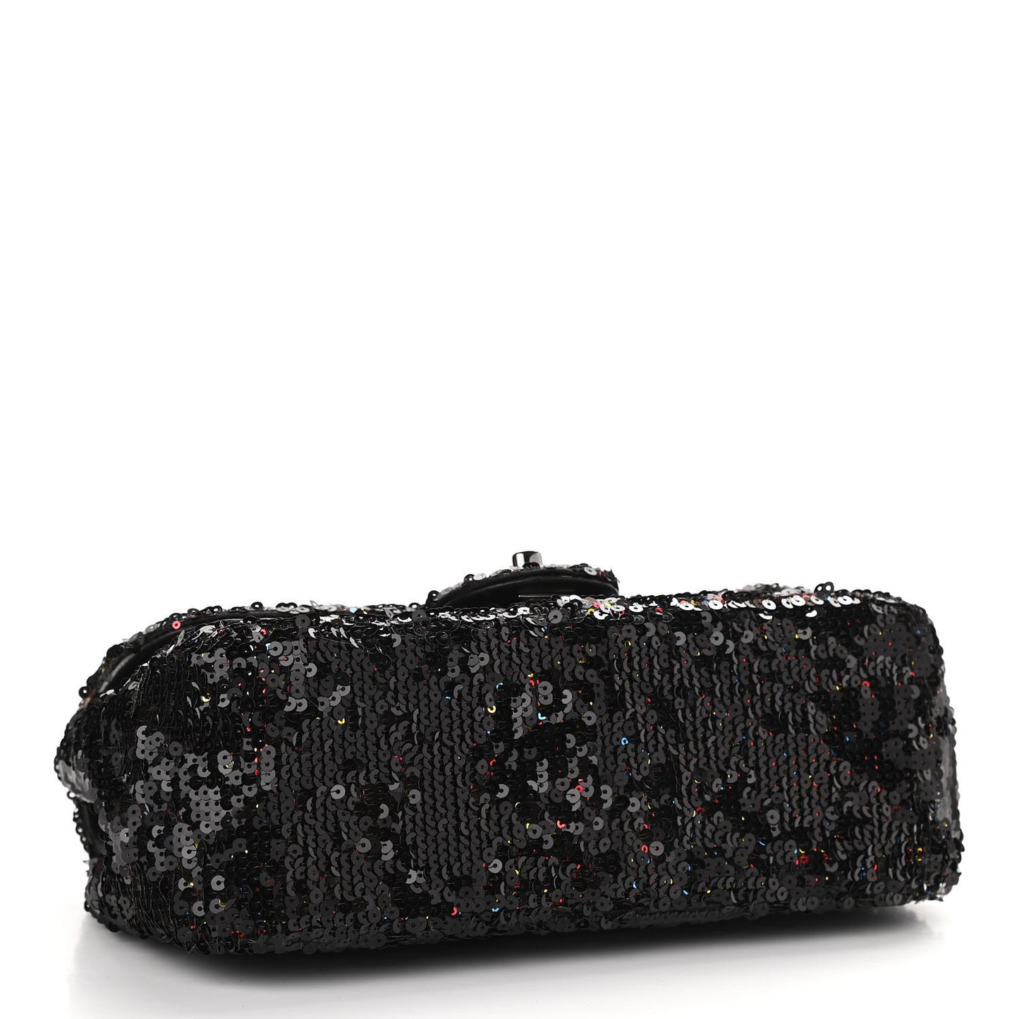 Sequin Medium Single Flap Multicolor Black
