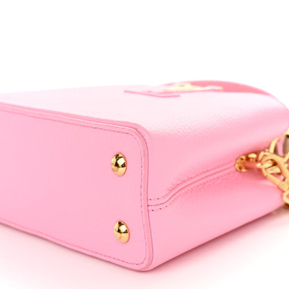 Louis Vuitton Taurillon Flower Chain Capucines Mini Candy Pink 9 of 10