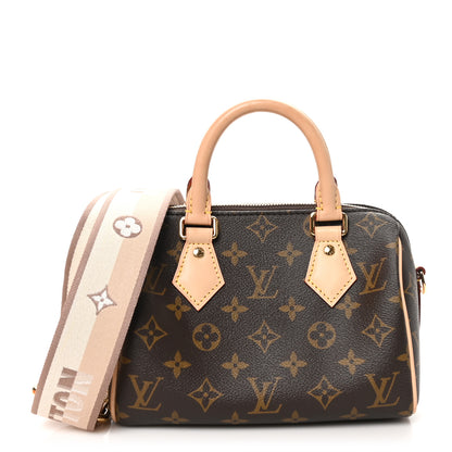 Louis Vuitton Monogram Speedy Bandouliere 20 Beige 1 of 10