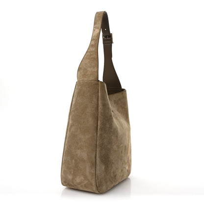 Saint Laurent Suede Large Le 5 A 7 Soft Hobo Golden Leaf 3 of 11