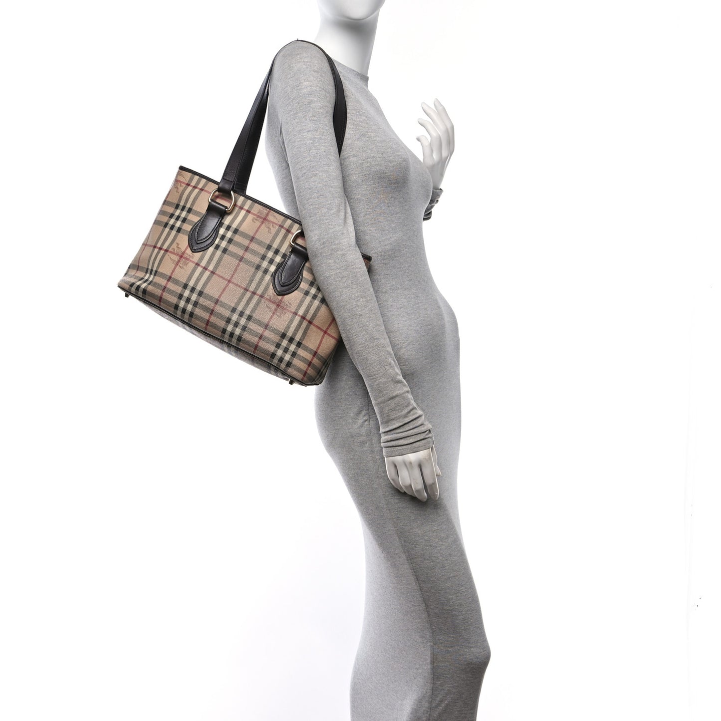 Haymarket Check Medium Regent Tote Chocolate