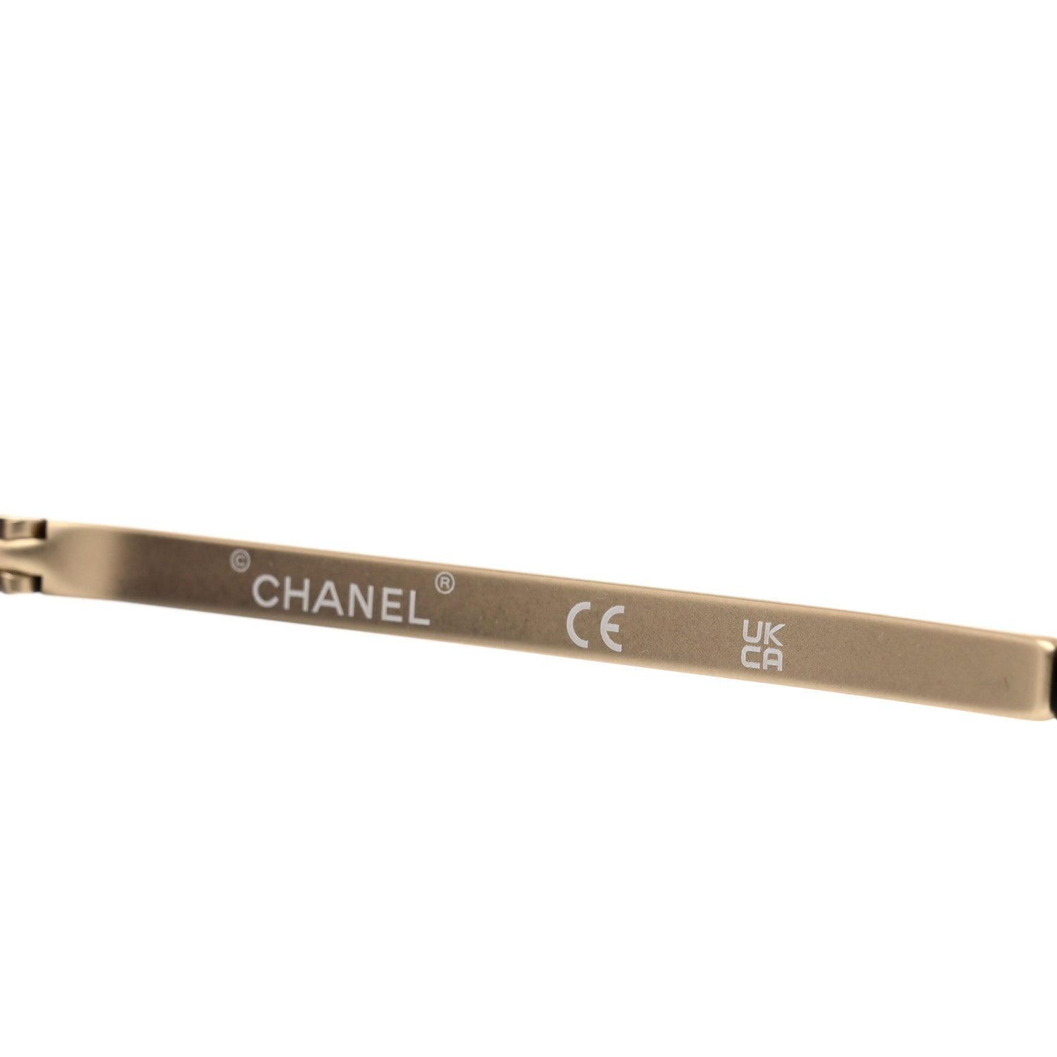 Chanel Acetate Metal Logo Square Sunglasses 71545A Black Gold 6 of 7