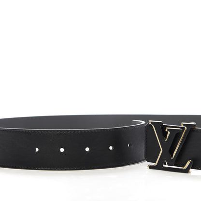 Louis Vuitton Calfskin 40mm LV Optic Reversible Belt 100 40 Black Anthracite Gray 4 of 4