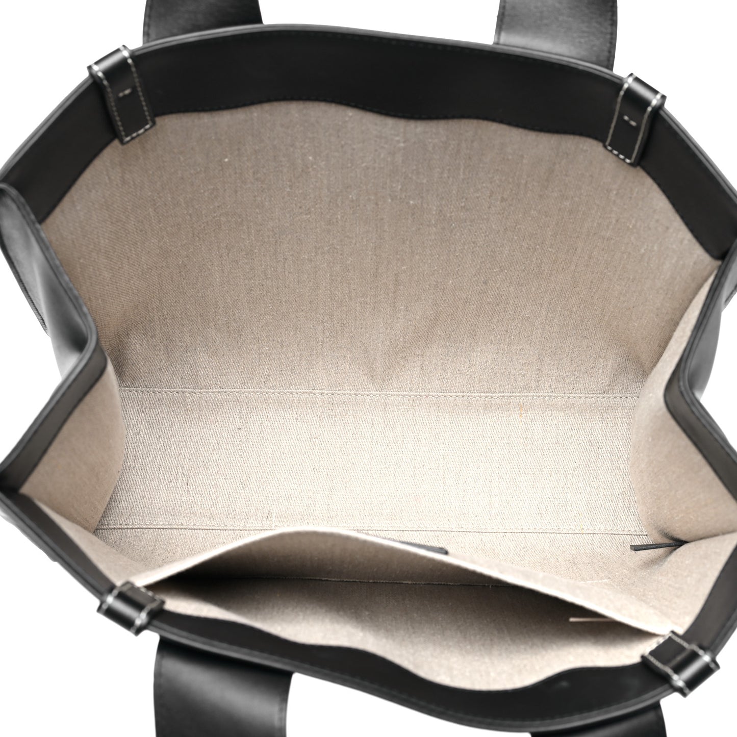 Calfskin Medium Woody Tote Black