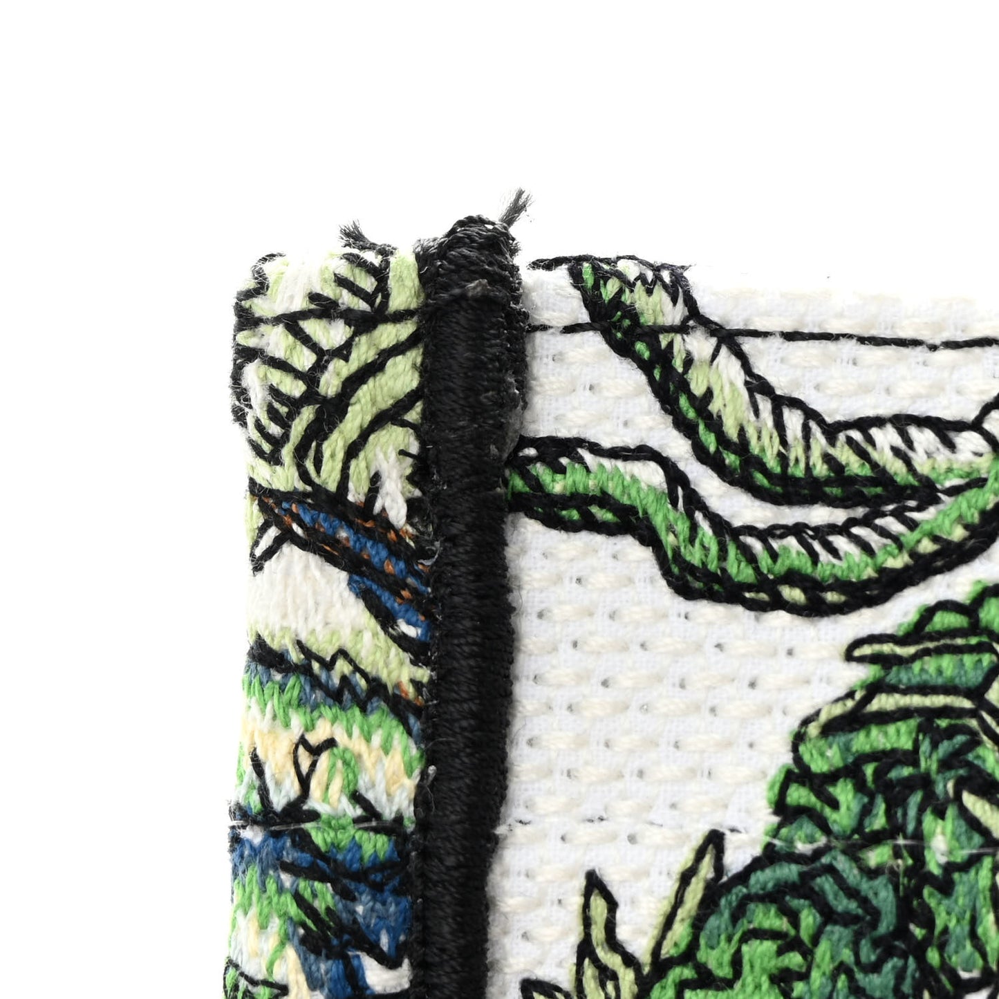 Canvas Embroidered Medium Etoile De Voyage Book Tote White Multicolor