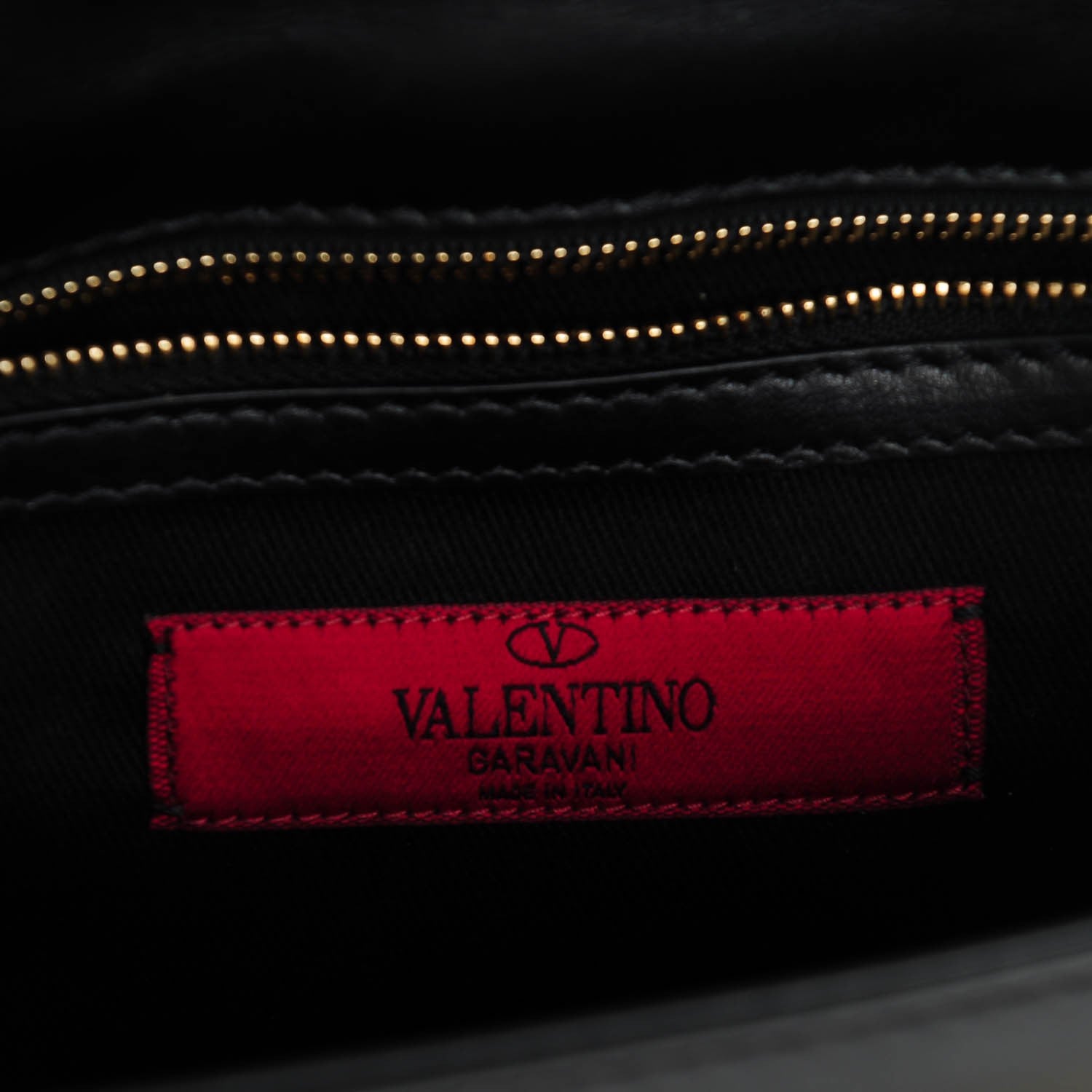 Valentino Garavani Vitello Small Glam Lock Rockstud Flap Black 6 of 7