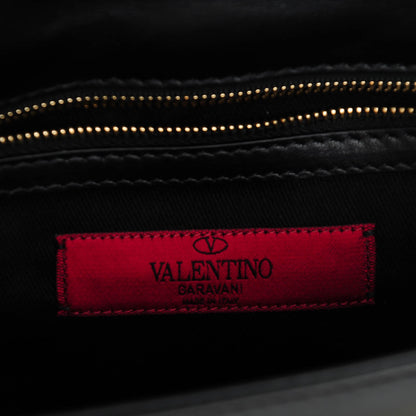 Valentino Garavani Vitello Small Glam Lock Rockstud Flap Black 6 of 7