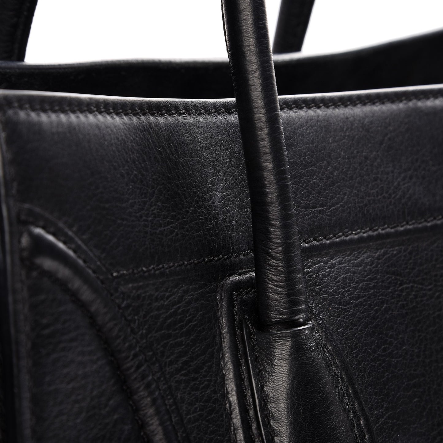 Supple Calfskin Medium Phantom Luggage Black