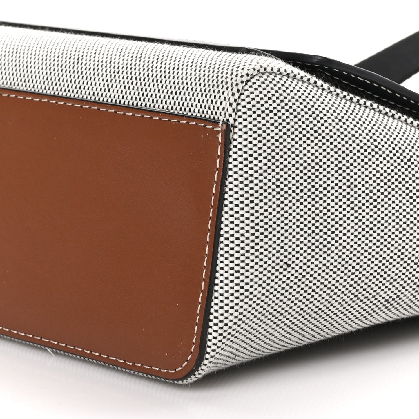 Canvas Horseferry Print Note Crossbody Bag Grey Black