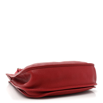 Hermes Taurillon Clemence Evelyne III GM Rouge Garance 4 of 13