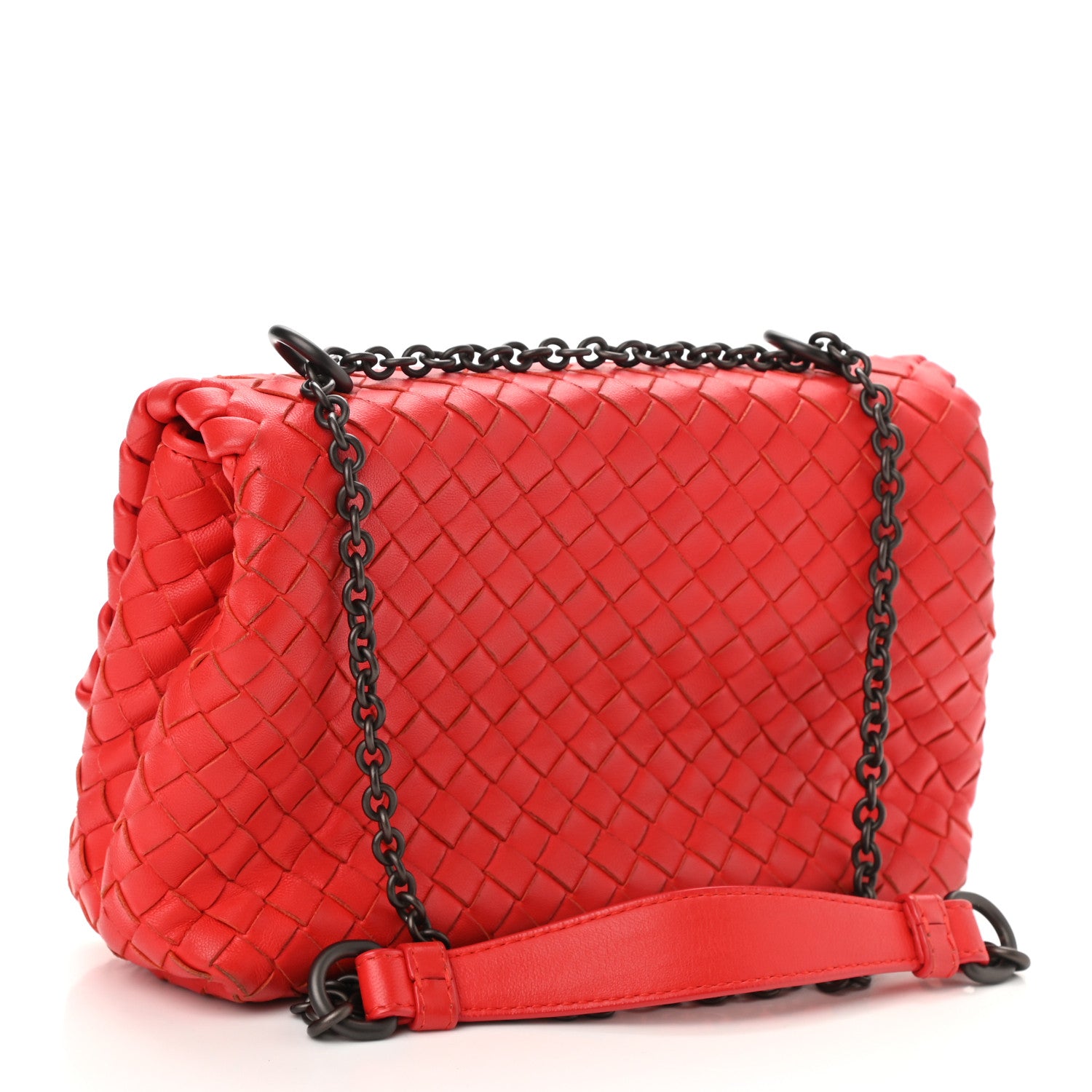 Bottega Veneta Nappa Intrecciato Baby Olimpia Shoulder Bag Vesuvio 3 of 7