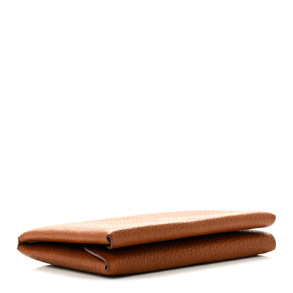 Hermes Barenia Faubourg Verso Calvi Duo Card Case Fauve 4 of 8