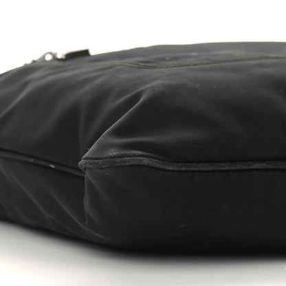 Prada Tessuto Nylon Saffiano Flat Messenger Bag Black 7 of 11