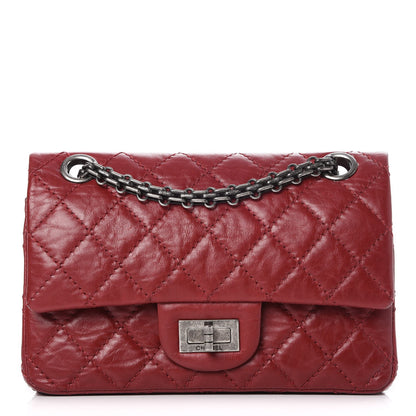 Chanel Aged Calfskin Quilted 2.55 Reissue 224 Flap Red 1 of 7