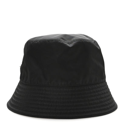 Prada Re-Nylon Metal Triangle Logo Womens Bucket Hat L Black 4 of 9