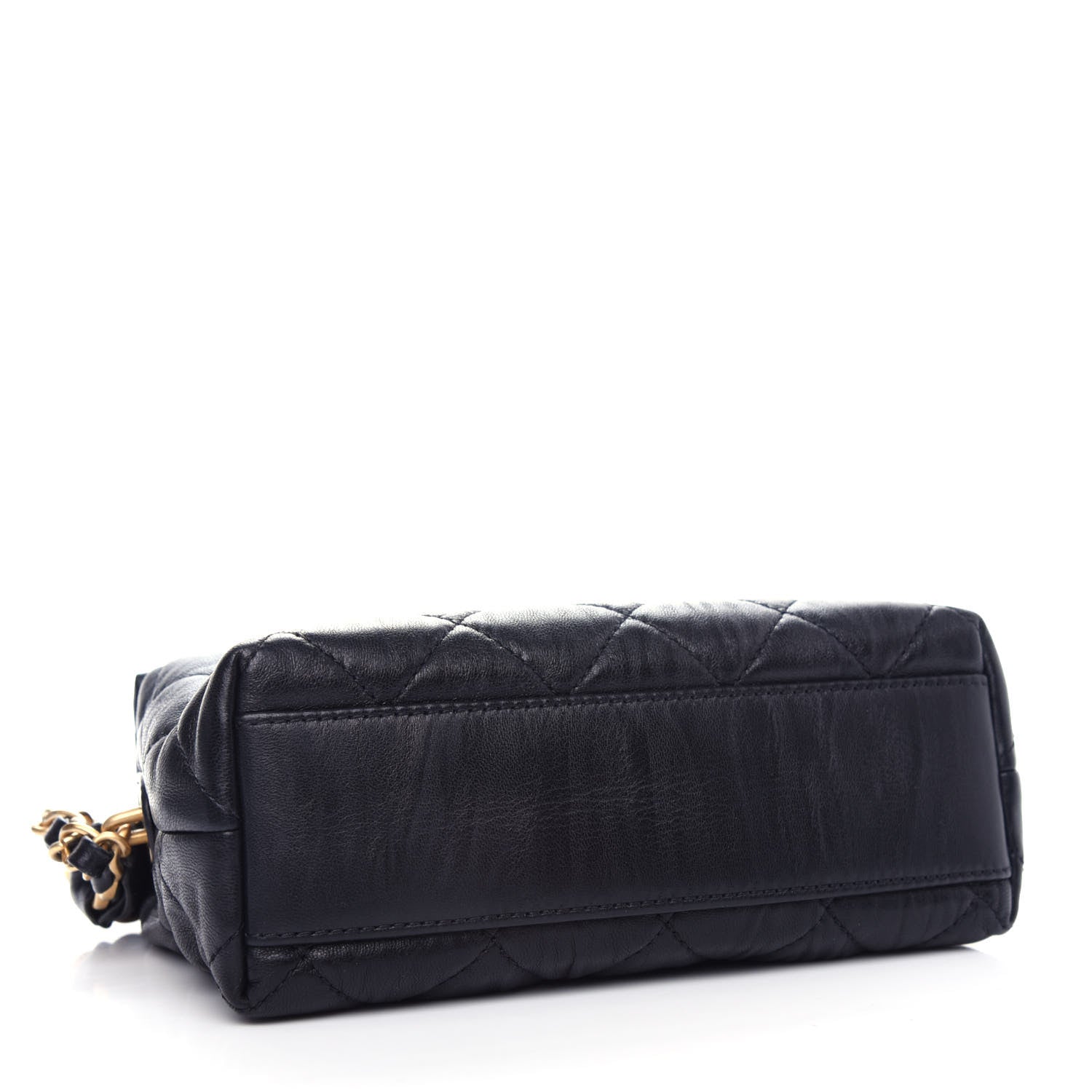Chanel Crumpled Lambskin Quilted Small CC Links Shoulder Bag Black 4 of 11