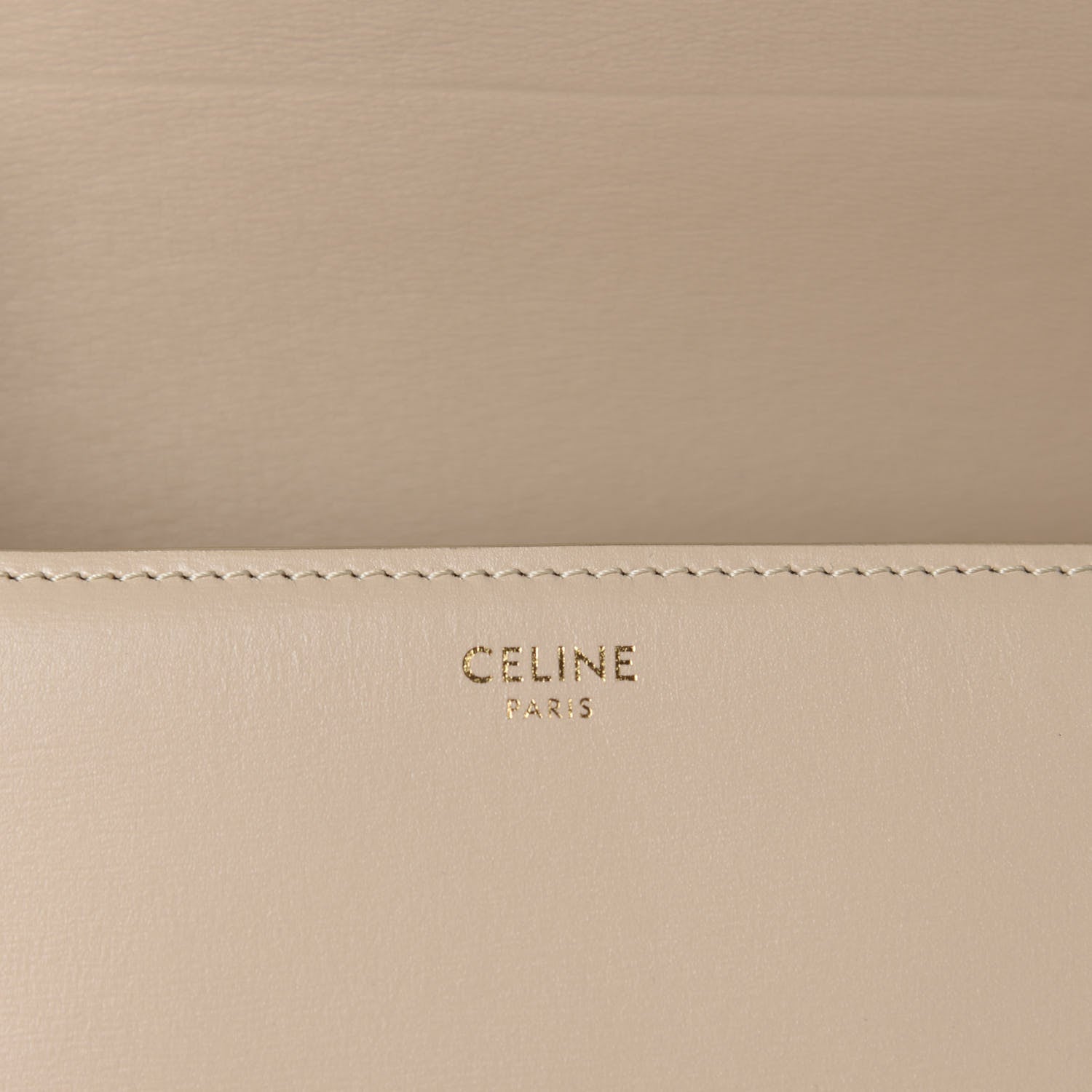 Celine Shiny Calfskin Teen Triomphe Nude 9 of 12